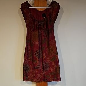 ANA SUI Floral Mini Dress Size 2